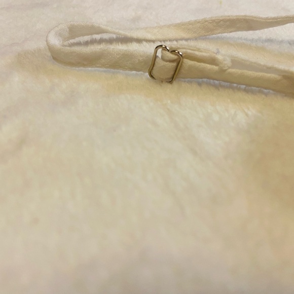 Vintage Jifan Cream Adjustable Spaghetti Strap Babydoll Shirt Size S EUC - Picture 6 of 7